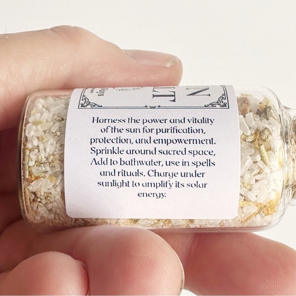 Sun Salt for Litha - Solar Energy, Protection, Cleansing, and Ritual Spells - Picture 3 of 3